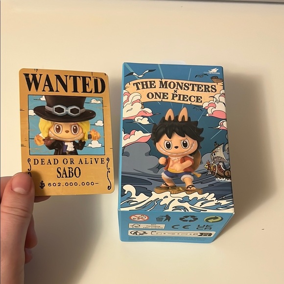 POP MART The Monsters X One Piece Sabo Figure - Picture 1 of 4